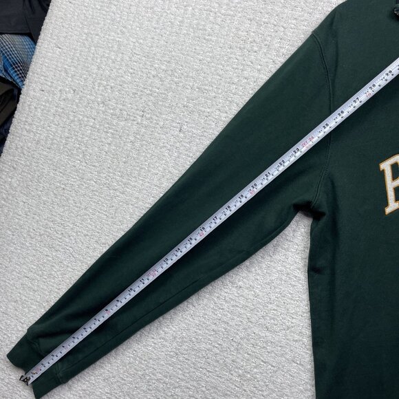 Rodd & Gunn Jumper Men L Forest Green Logo 1/4 Zip College Pullover Burnbridge - Picture 8 of 13